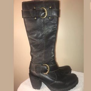 BORN Tall Black Boots! Size 6.5!